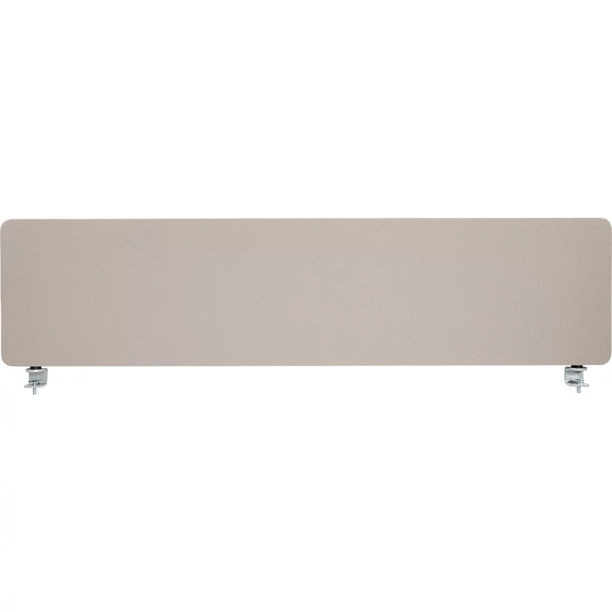 Schäfer Shop Select Tischtrennwand, Materialstärke 30 mm, B 1400 x H 387 mm, 100 % Post-Consumer-Recyclingpolyester, beige