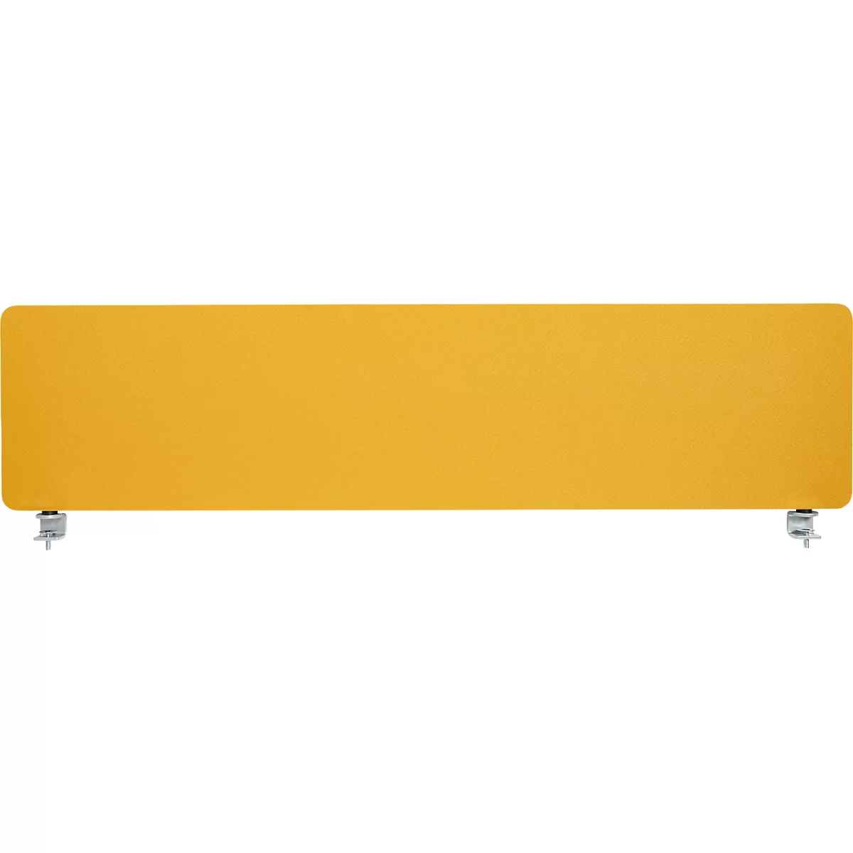 Schäfer Shop Select Tischtrennwand, Materialstärke 30 mm, B 1400 x H 387 mm, 100 % Post-Consumer-Recyclingpolyester, gelb