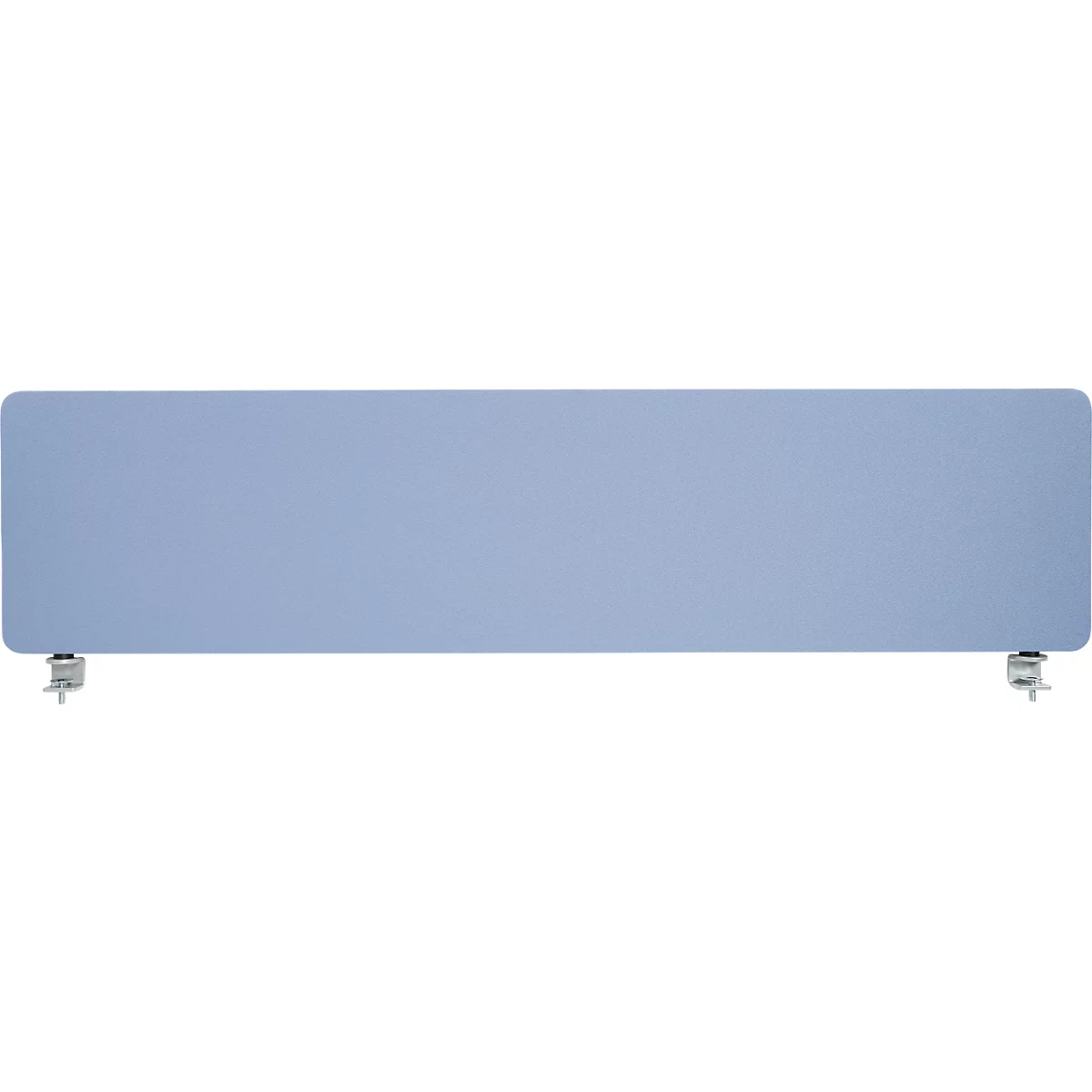 Schäfer Shop Select Tischtrennwand, Materialstärke 30 mm, B 1600 x H 387 mm, 100 % Post-Consumer-Recyclingpolyester, blaugrau