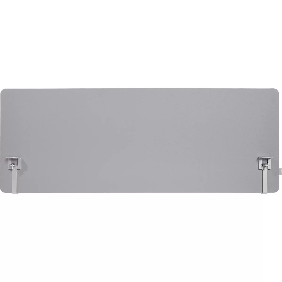 Schäfer Shop Select Tischtrennwand, Materialstärke 30 mm, B 1600 x H 600 mm, 100 % Post-Consumer-Recyclingpolyester, hellgrau