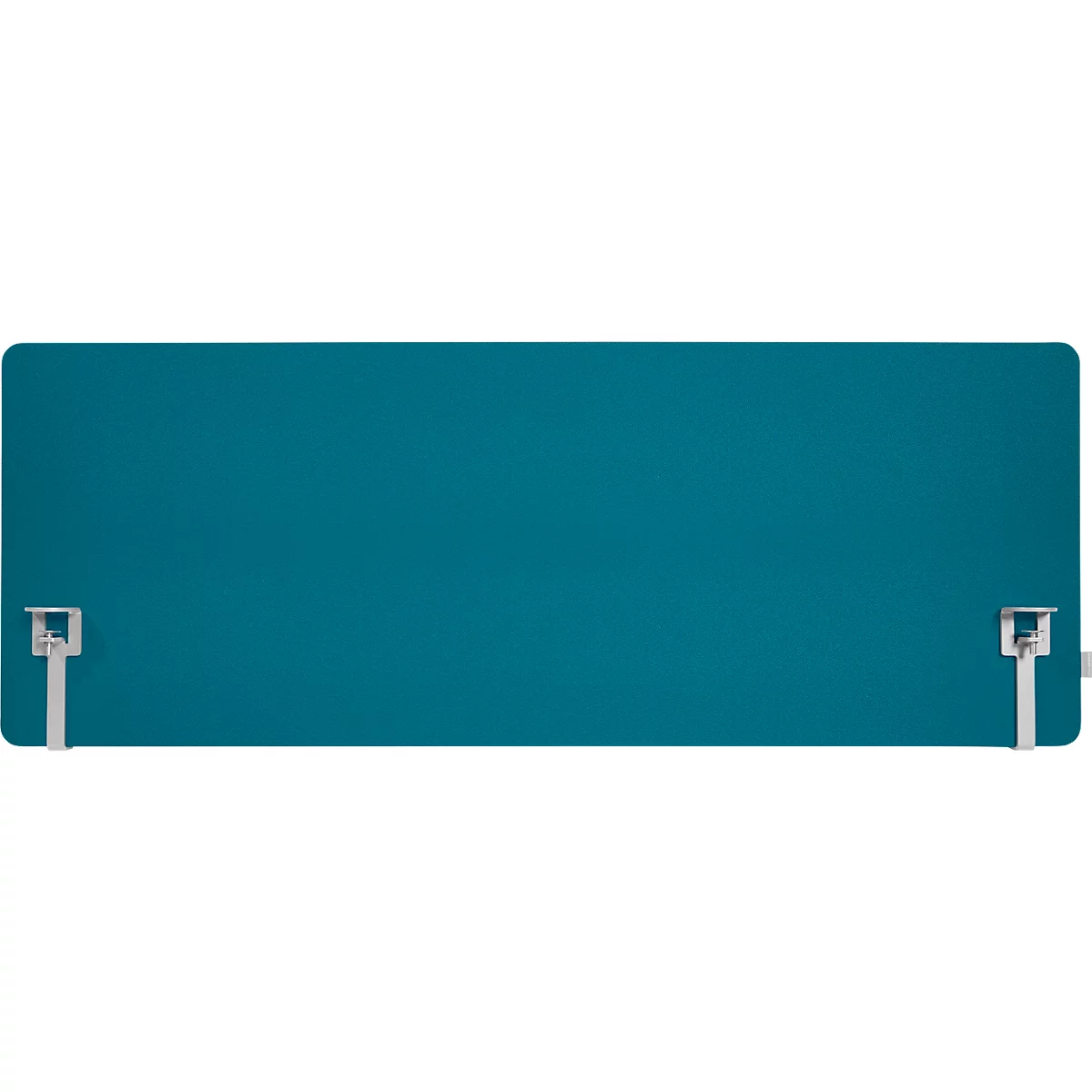 Schäfer Shop Select Tischtrennwand, Materialstärke 30 mm, B 1600 x H 600 mm, 100 % Post-Consumer-Recyclingpolyester, petrol