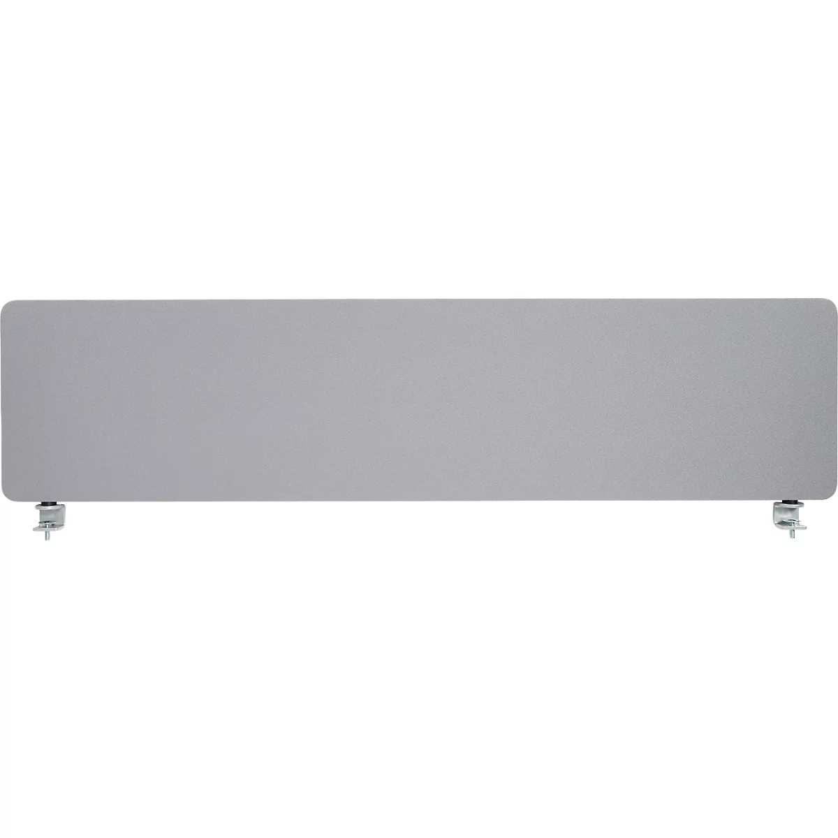 Schäfer Shop Select Tischtrennwand, Materialstärke 30 mm, B 2000 x H 387 mm, 100 % Post-Consumer-Recyclingpolyester, hellgrau