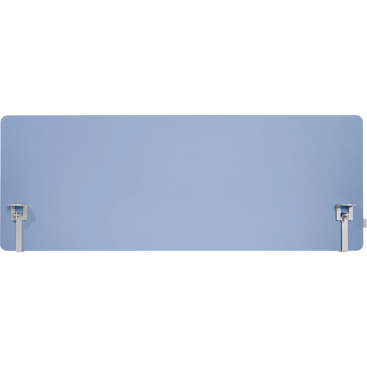 Schäfer Shop Select Tischtrennwand, Materialstärke 30 mm, B 800 x H 600 mm, 100 % Post-Consumer-Recyclingpolyester, blaugrau