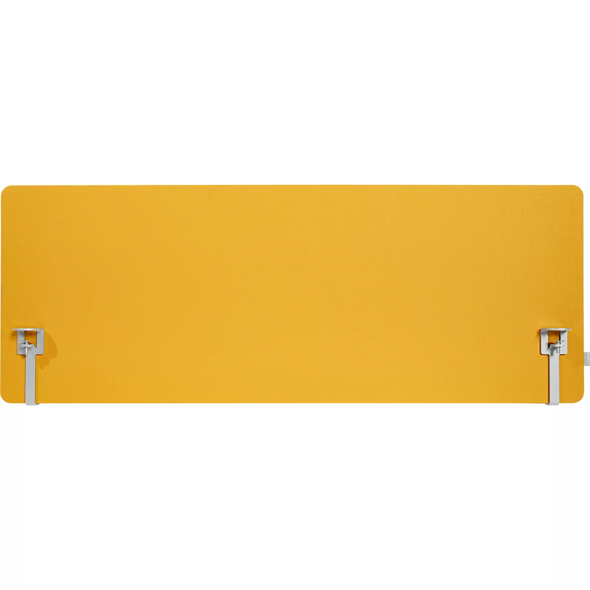 Schäfer Shop Select Tischtrennwand, Materialstärke 30 mm, B 800 x H 600 mm, 100 % Post-Consumer-Recyclingpolyester, gelb
