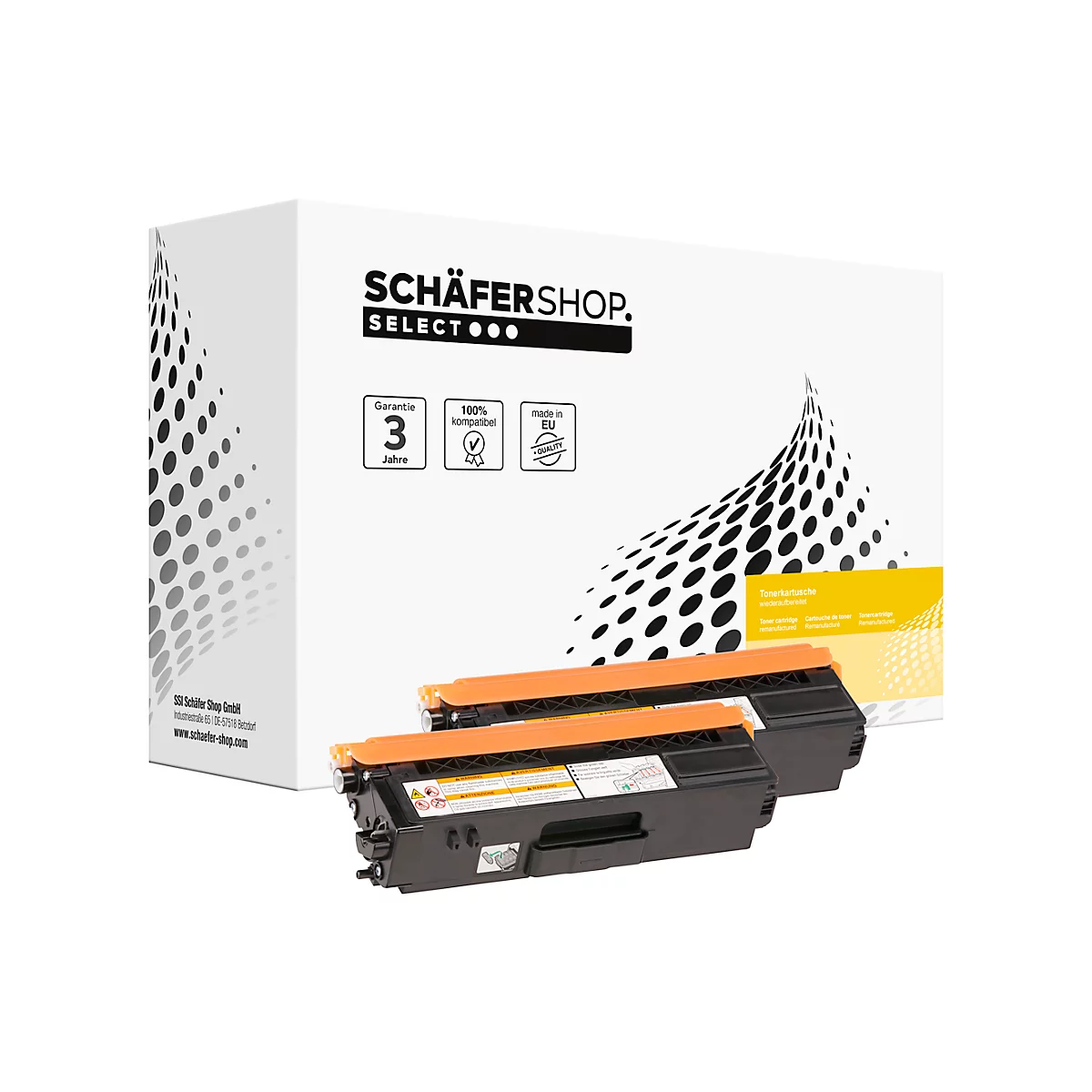 Schäfer Shop Select Toner-Doppelpack SSI, kompatibel zu Brother TN-326BK