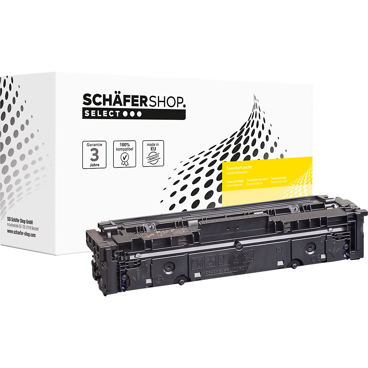 Schäfer Shop Select Toner, ersetzt HP 203A (CF540A) und Canon 054 (3024C002), schwarz