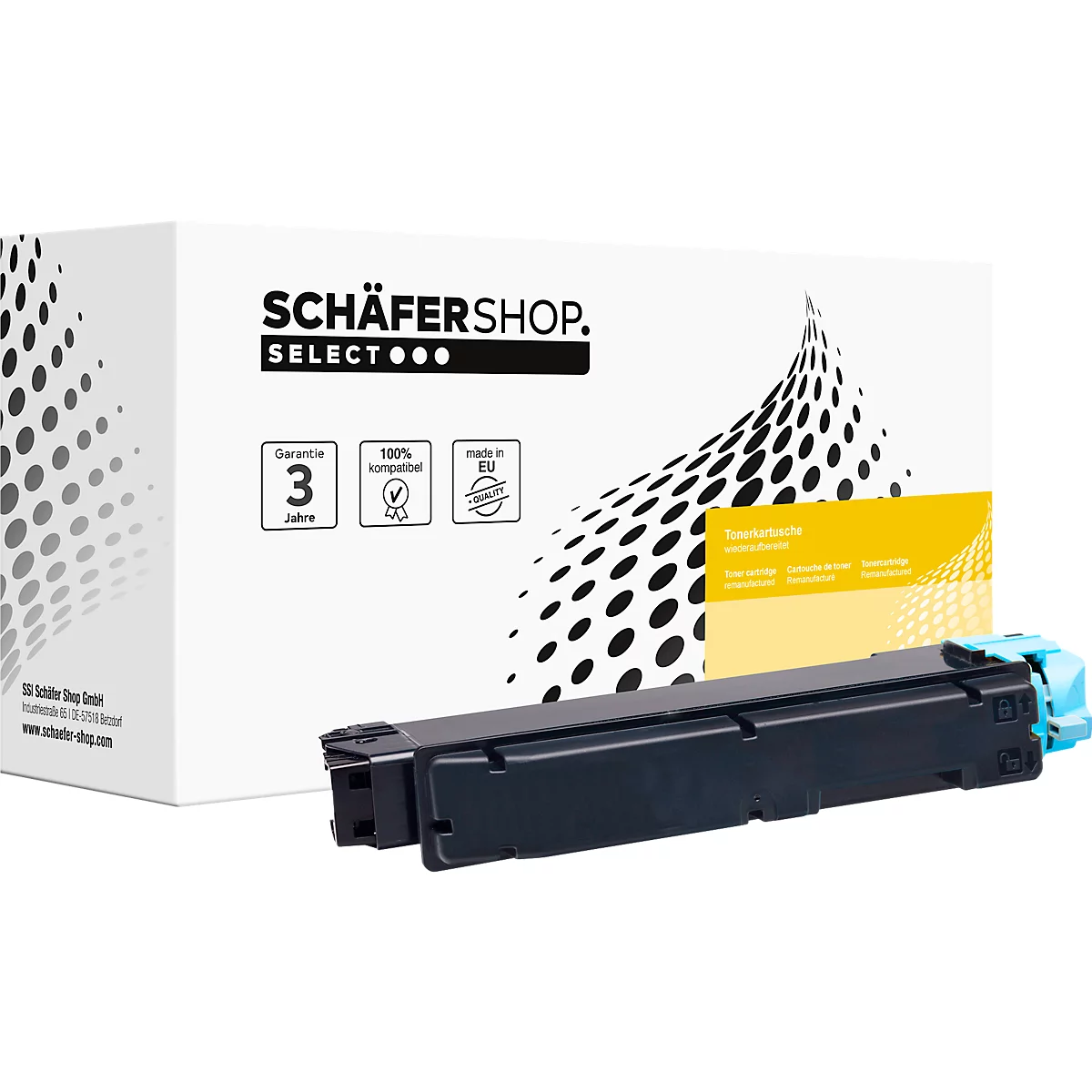 Schäfer Shop Select Toner, ersetzt Kyocera TK-5270C (1T02TVCNL0), Einzelpack, cyan