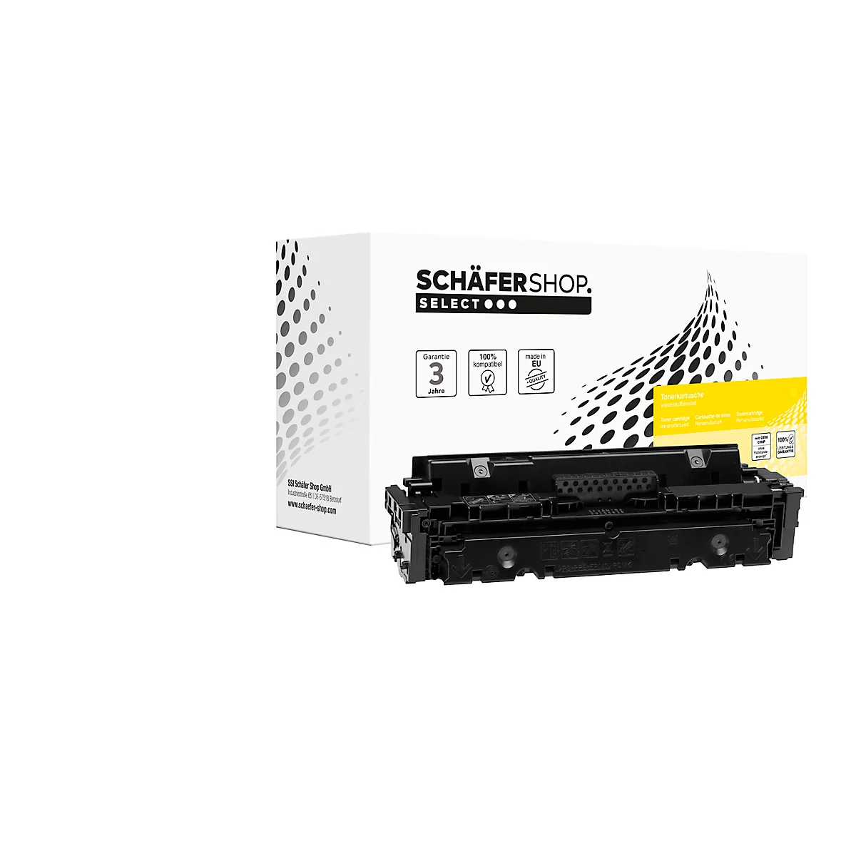 Schäfer Shop Select Toner, remplace HP 415X (W2032X), pack individuel, jaune