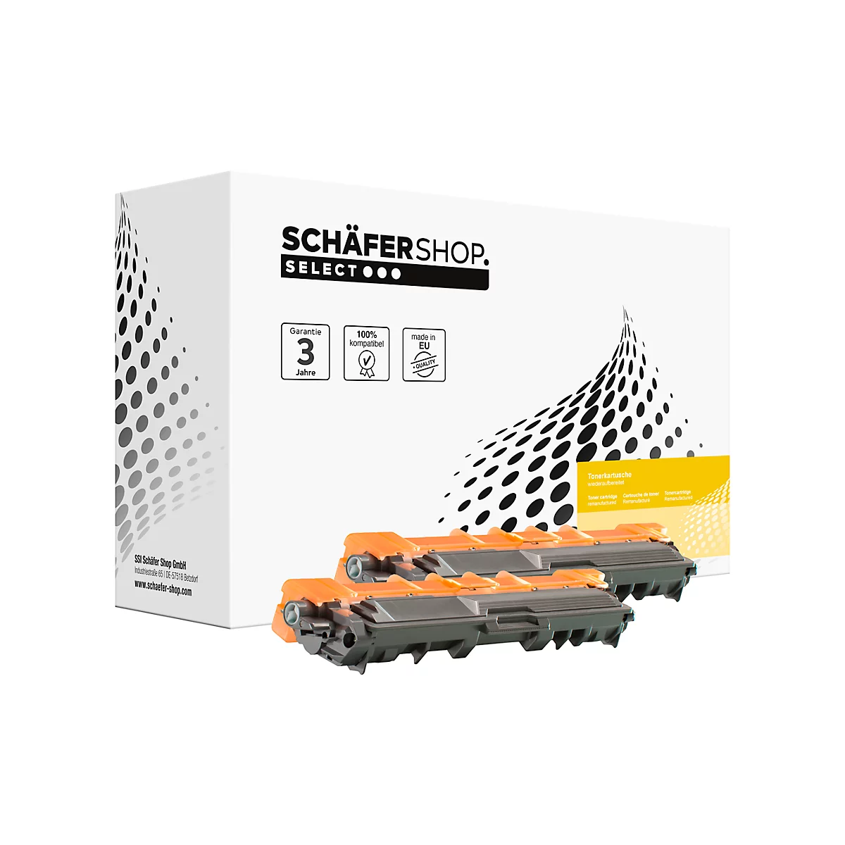 Schäfer Shop Select Toner-Sparset, kompatibel zu TN-242BK, schwarz