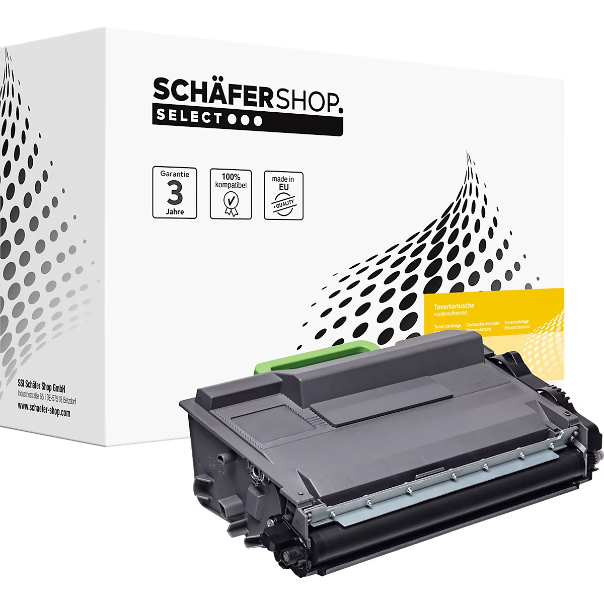 Schäfer Shop Select Toner SSI compatible avec TN-3480 Brother, noir