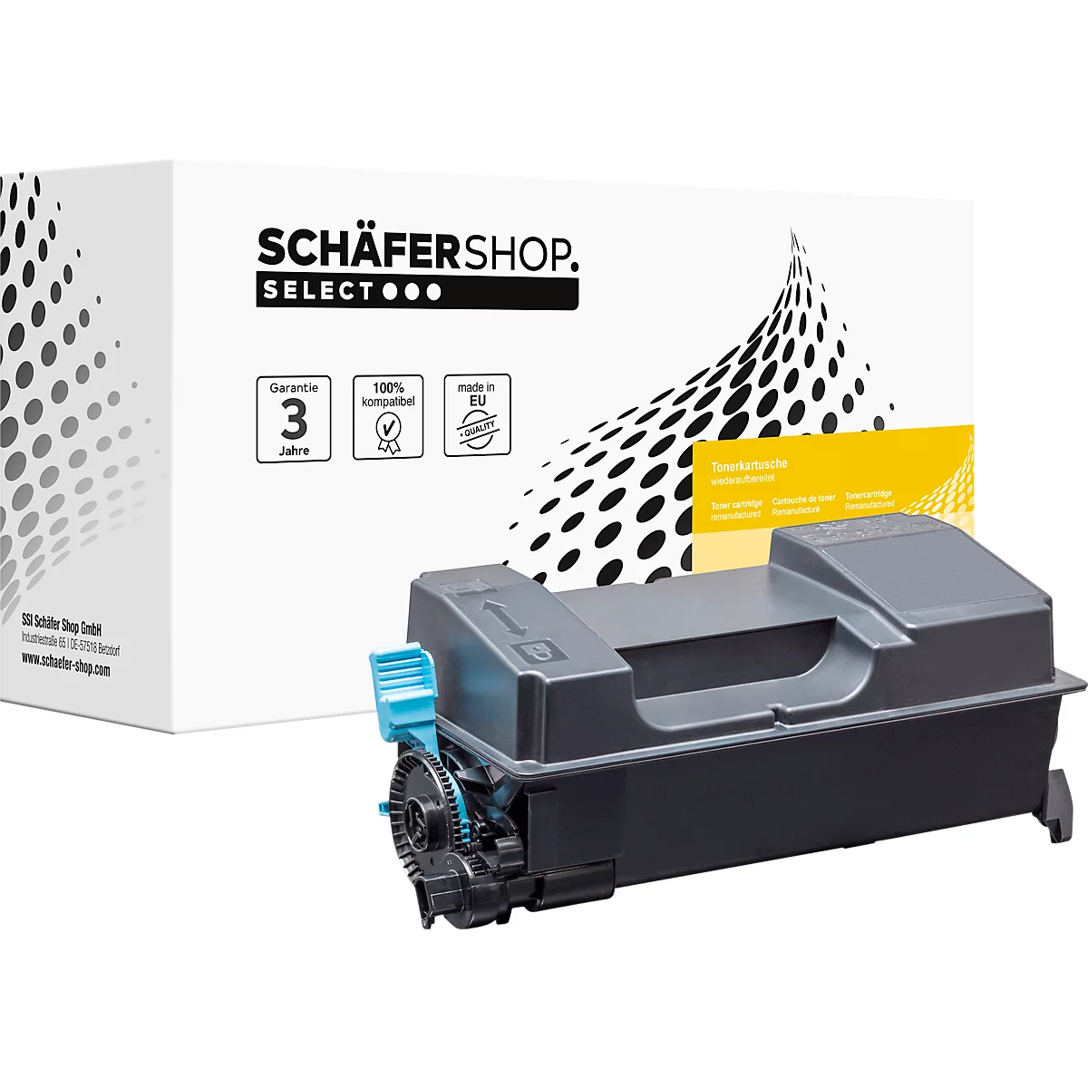 Schäfer Shop Select toner, vervangt Kyocera TK-3190 (1T02T60NL0), enkele verpakking, zwart