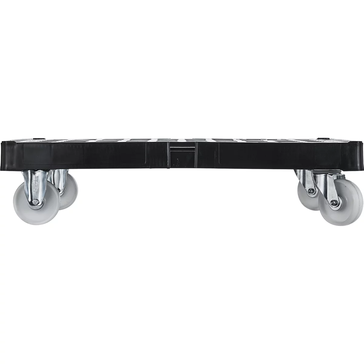 Schäfer Shop Select Transportroller BASICline, bis 500 kg, ohne Schiebebügel, L 815 x B 724 x H 192 mm, Recycling-HDPE, schwarz