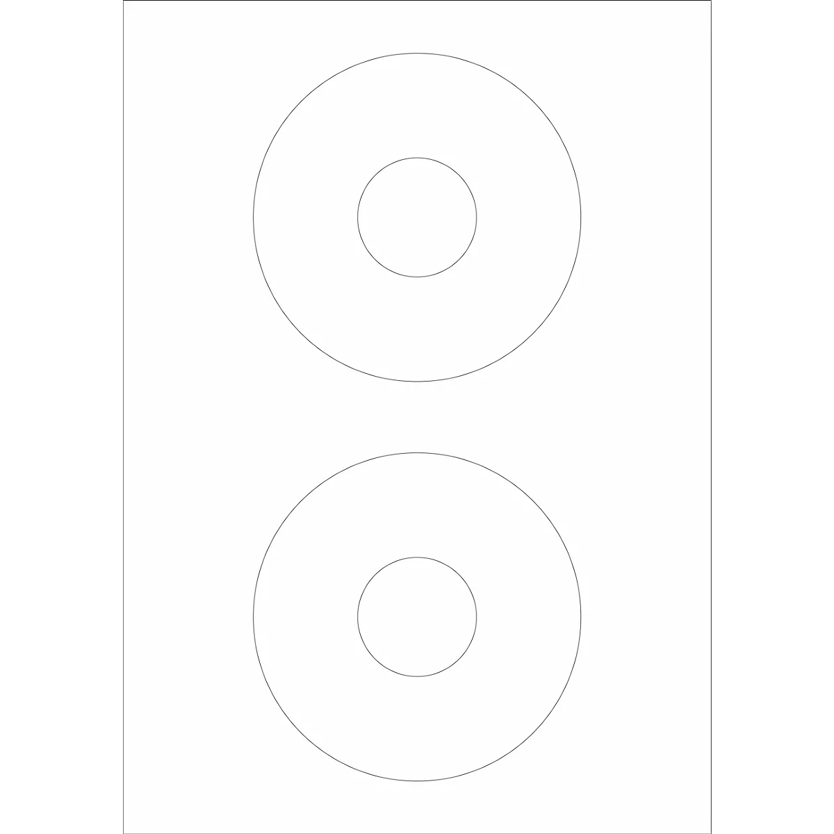 Schäfer Shop Select Universal-Etiketten, 117 mm rund, Permanentkleber, 200 Stück