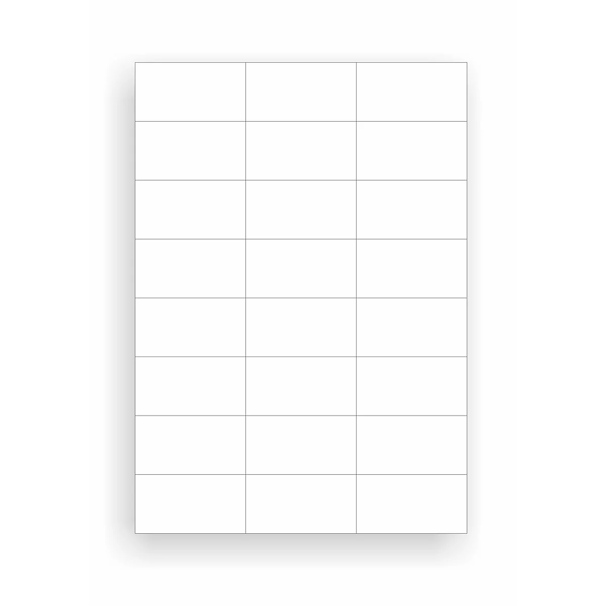Word template voor etiketten 3474 - 70 x 37 mm