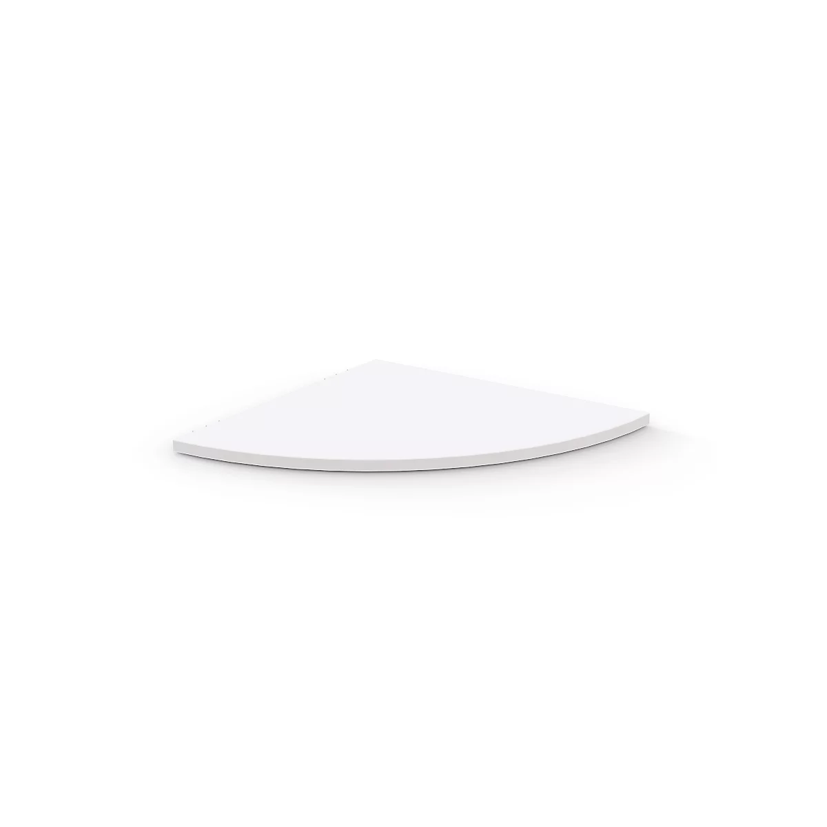 Schäfer Shop Select Verkettungsplatte Moxxo IQ, 90°, Viertelkreis, B 800 x T 800 mm, weiß
