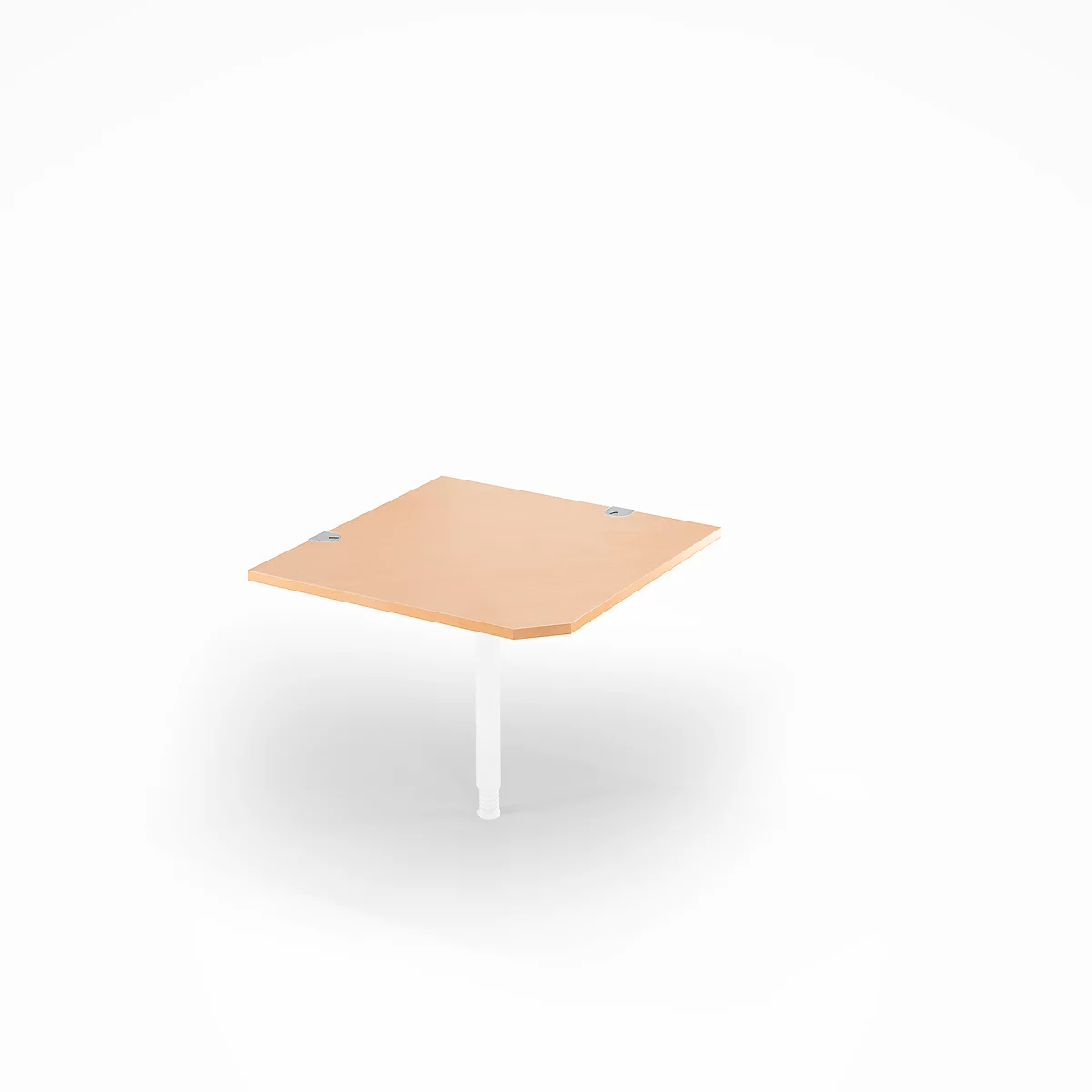 Schäfer Shop Select Winkelplatte 90° PLANOVA BASIC, B 900 x T 900 mm, Buche-Dekor/weiß