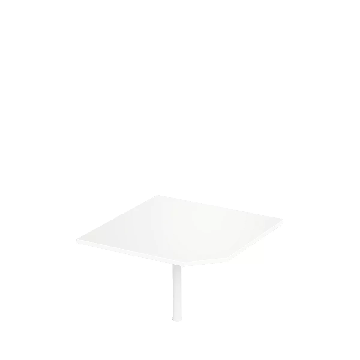 Schäfer Shop Select Winkelplatte PLANOVA BASIC, B 1000 x T 1000 mm, weiß/weiß