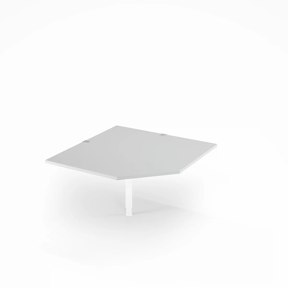 Schäfer Shop Select Winkelplatte PLANOVA BASIC, B 1200 x T 1200 mm, lichtgrau/weiß