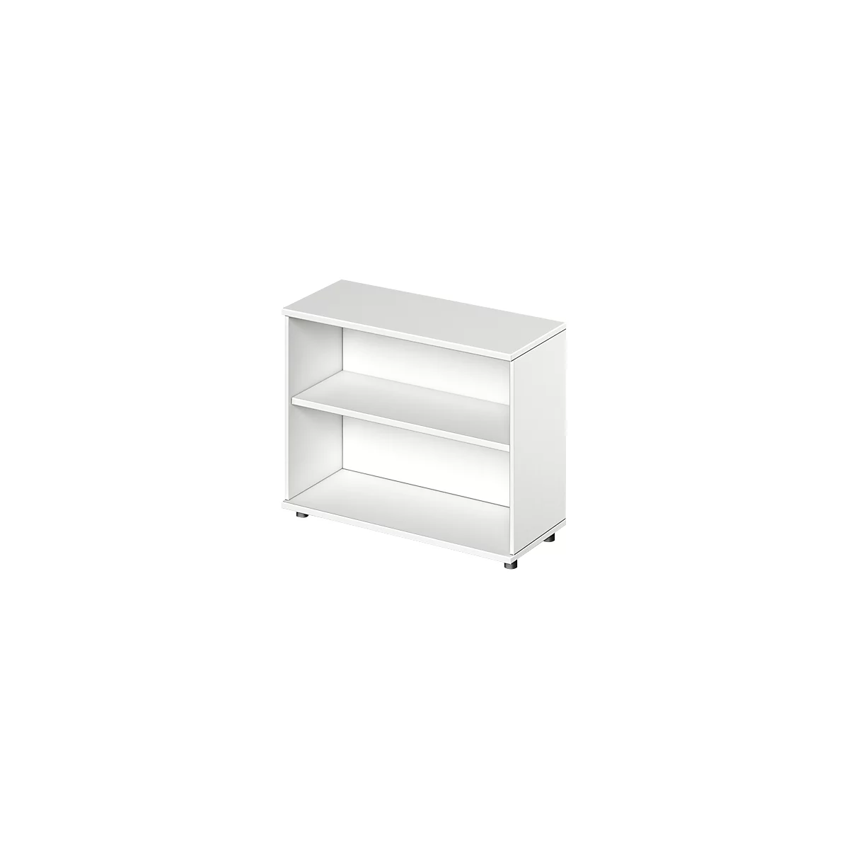 Schäfer Shop Shelf Genius TETRIS WOOD, 2 HC, altura con deslizadores, L 1000 mm, blanco