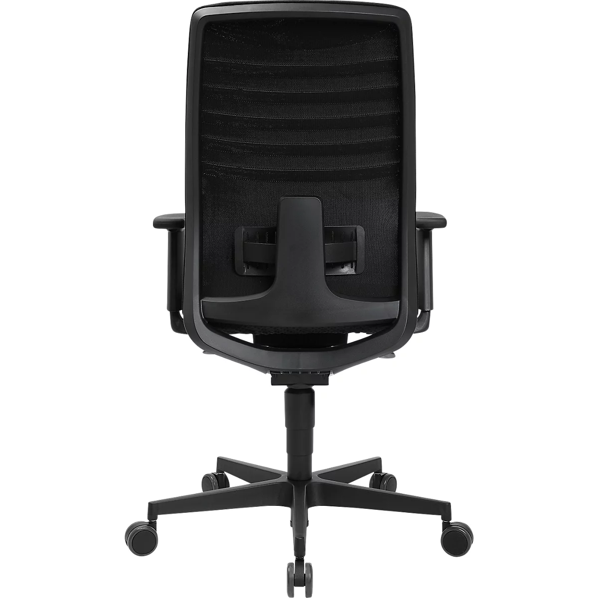 Schäfer Shop Silla de oficina Genius SSI Lady Proline, con reposabrazos, mecanismo síncrono de tres puntos, asiento wellness, respaldo de malla 3D, negro