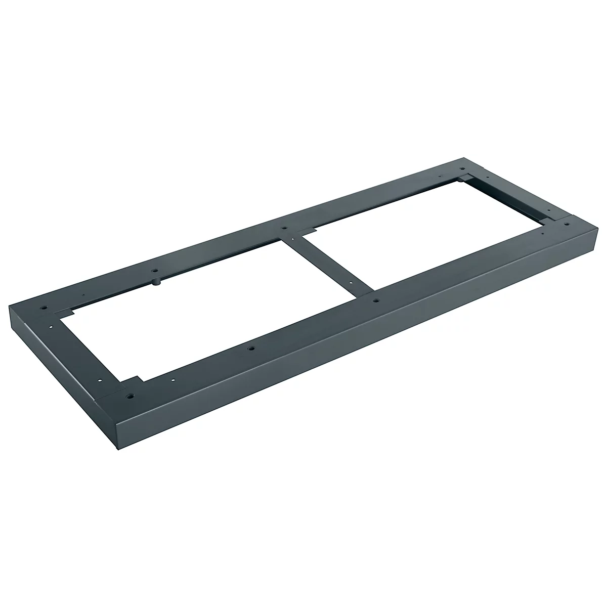 Schäfer Shop Socle Genius en acier TETRIS WOOD, pour étagères/armoires L 1000 mm, anthracite