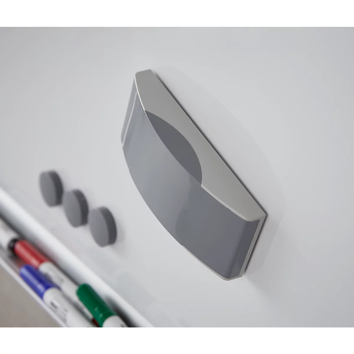 Schäfer Shop Tableau blanc Select 90120 émaillé, cadre en aluminium + kit d'accessoires pour tableau blanc Standard GRATUIT