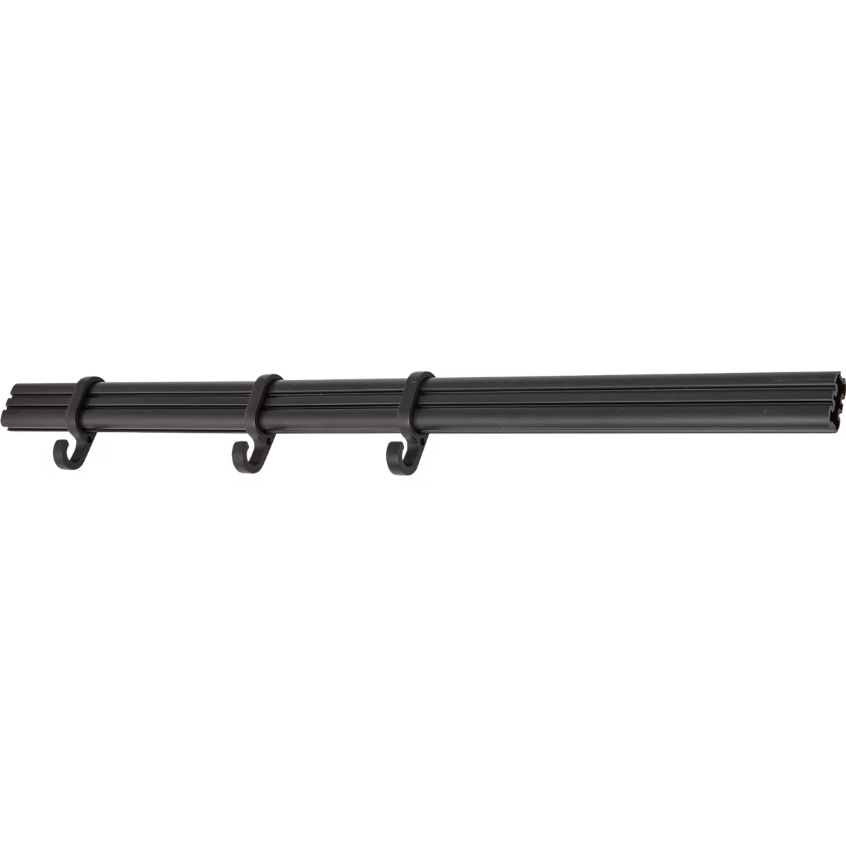 Schäfer Shop Tringle à vêtements Genius pour armoires à produits de nettoyage FS, en plastique, brun noir, 3 crochets