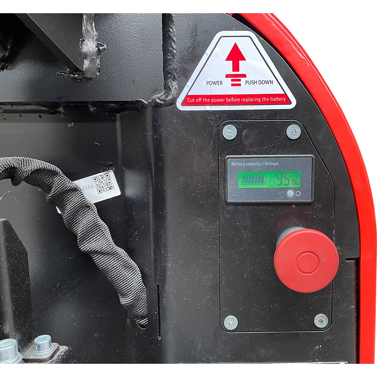 Schefer EHW 20 Premium elektrische pallettruck, hefcapaciteit 2000 kg, vorklengte 1150 mm, zwart