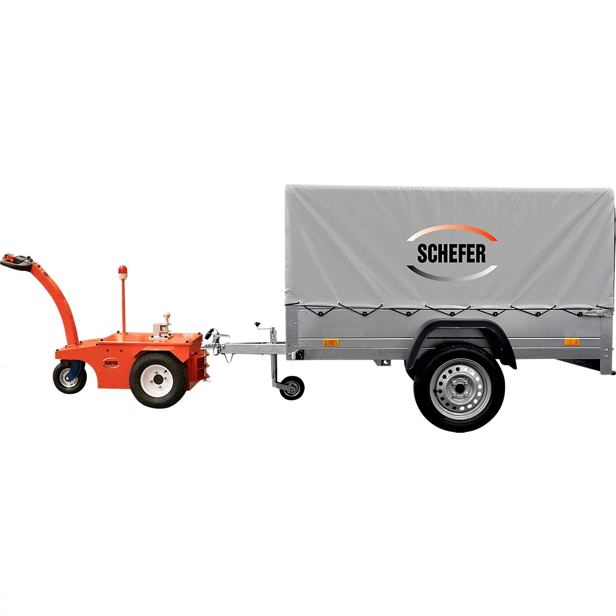Schefer Elektroschlepper ES 30 Primus, L 1550 x B 840 x H 970 mm, Geschwindigkeit 0-5 km/h, Tragfähigkeit 3000 kg