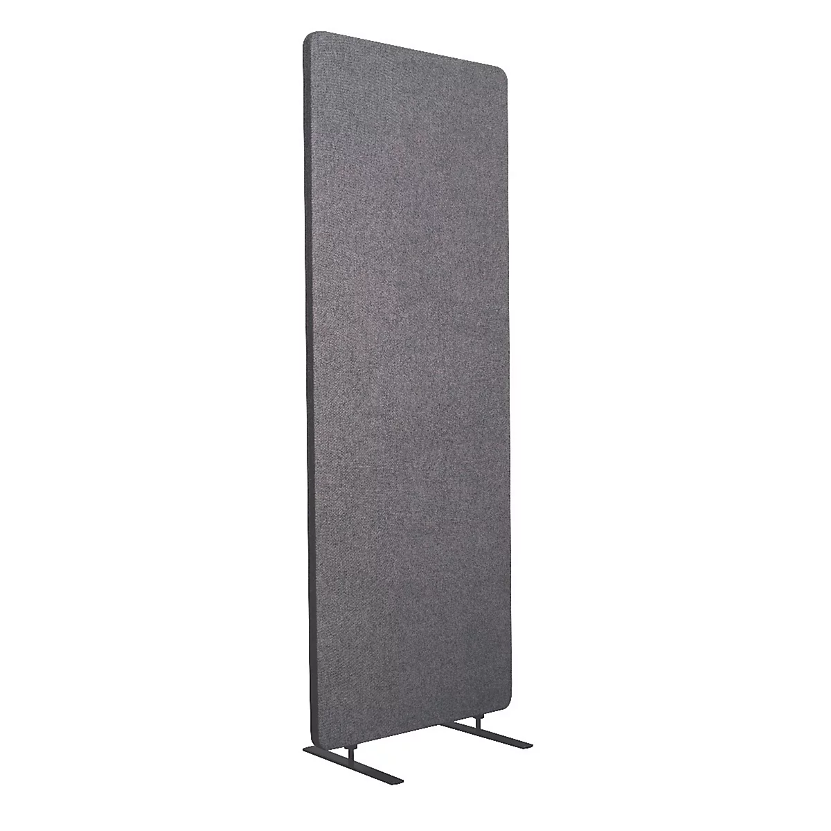 Scheidingswand akoestiek - B 600 x H 1680 mm - donker grijs