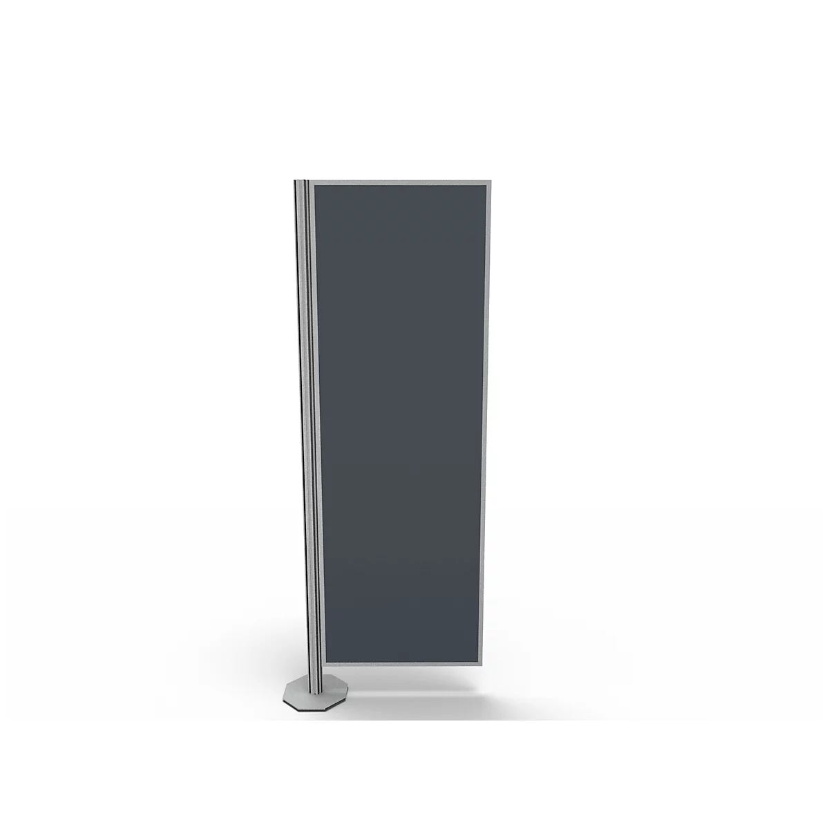 Scheidingswand, Silent Line Plus, 550 x 1700 mm, donkergrijs