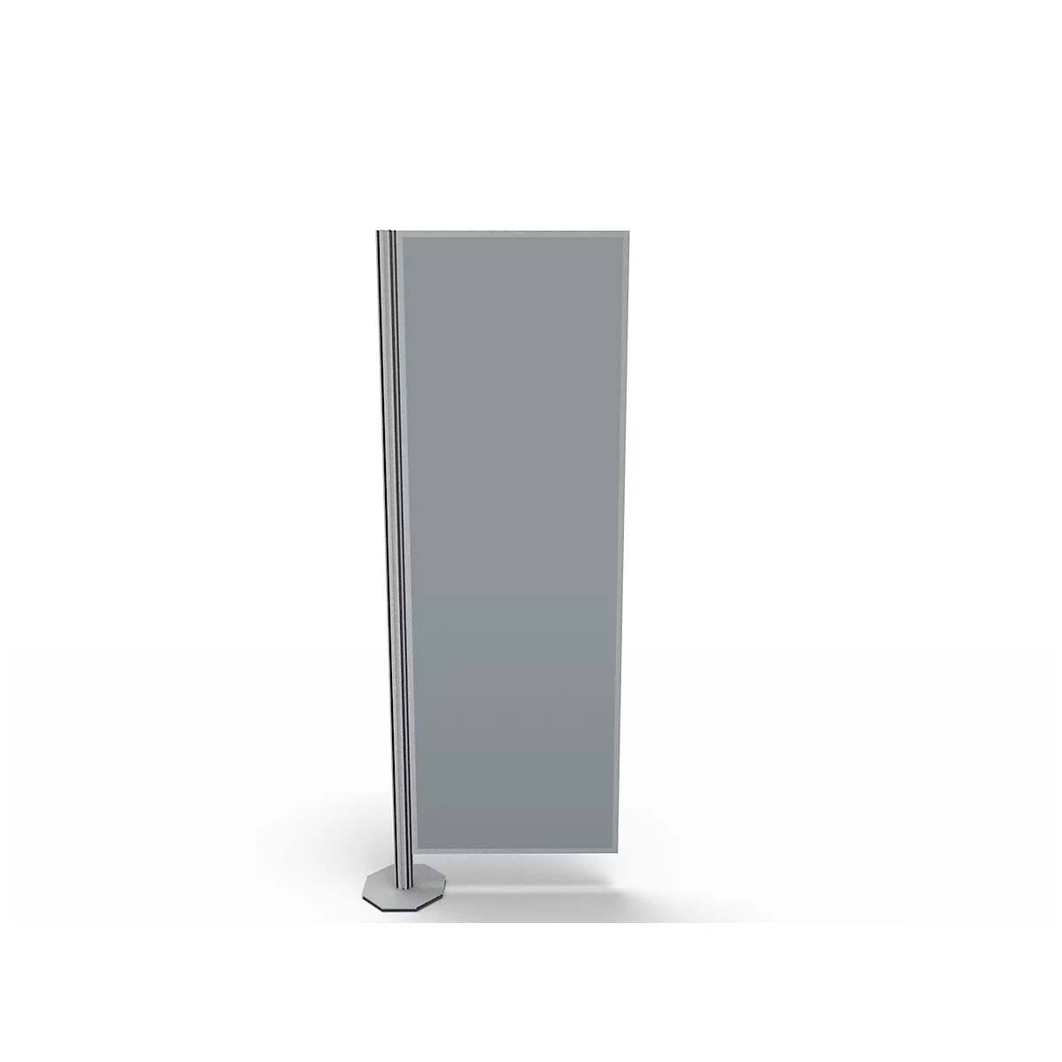 Scheidingswand, Silent Line Plus, 550 x 1700 mm, lichtgrijs