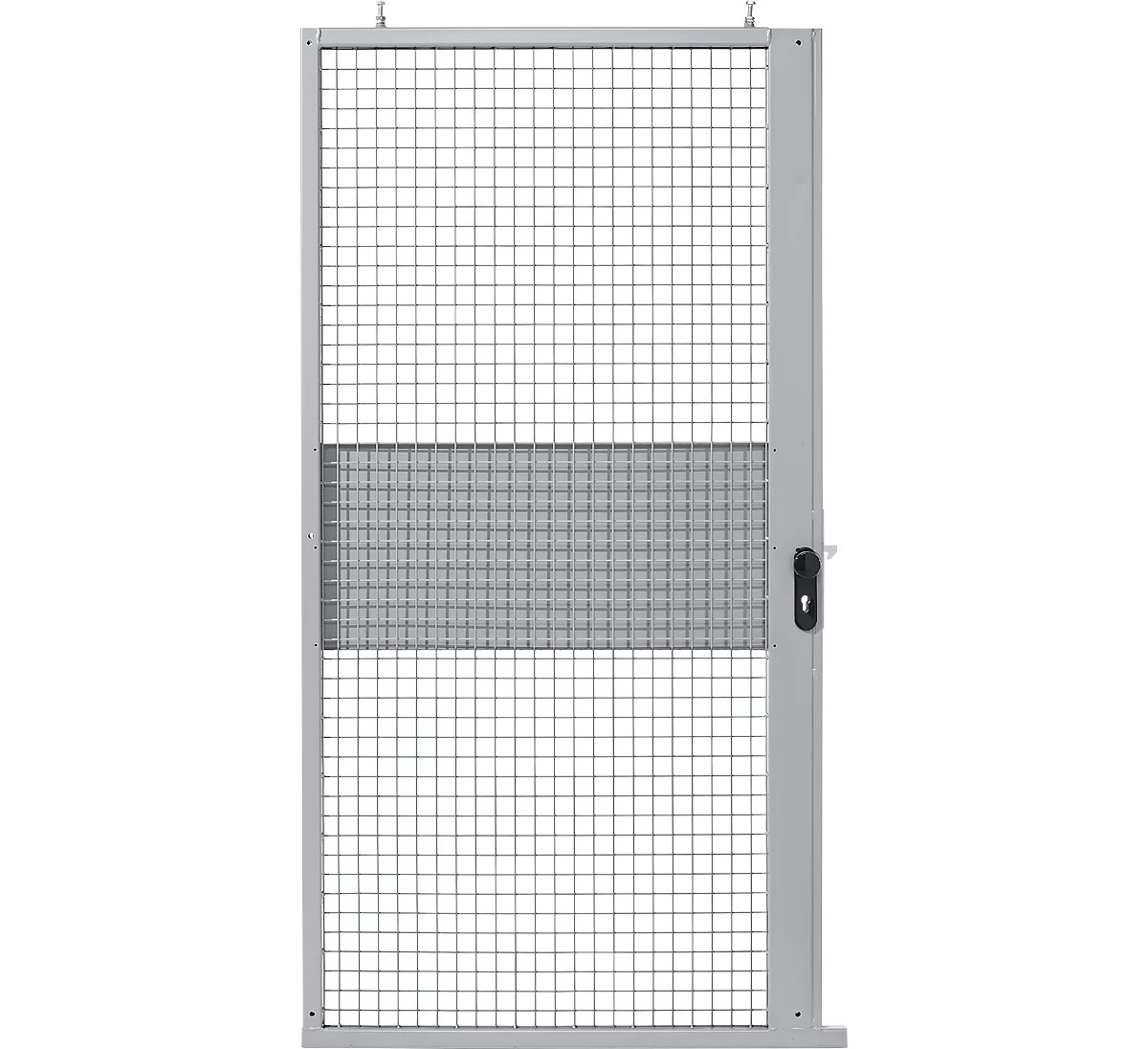 Schiebetür, für Gittertrennwandsystem, B 1110 x H 2110 mm, hellsilber