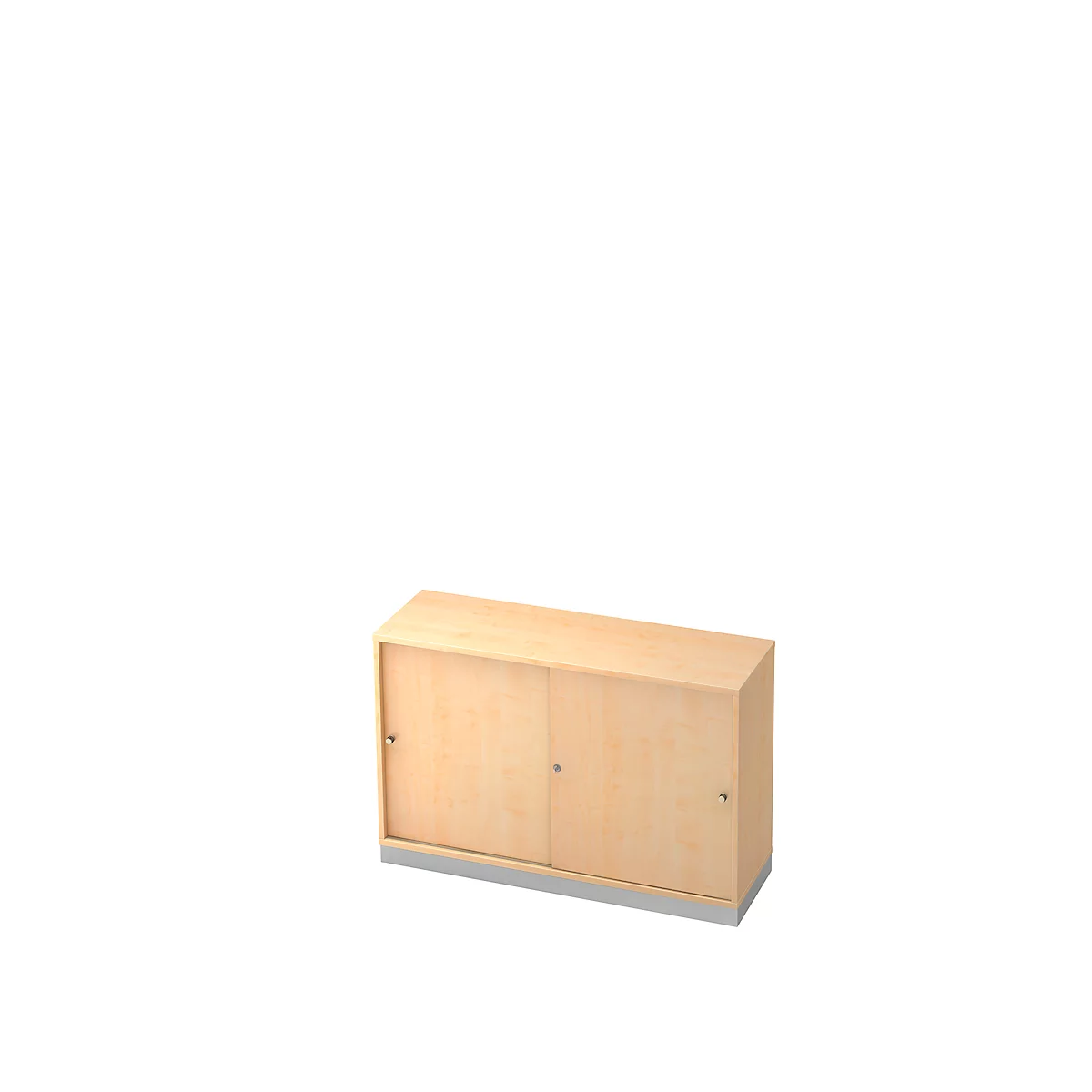 Schiebetürenschrank, 2 OH, B 1200 x T 400 mm, Ahorn-Dekor