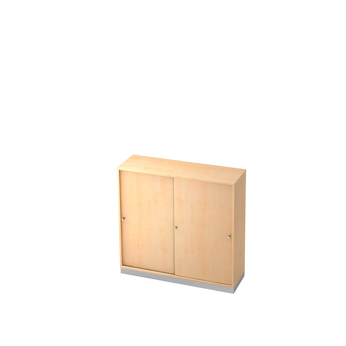Schiebetürenschrank, 3 OH, B 1200 x T 400 mm, Ahorn-Dekor