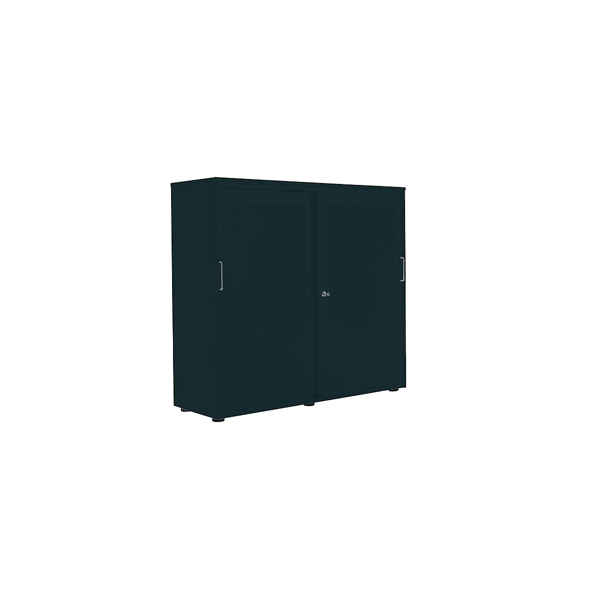 Schiebetürenschrank, Akustikfront, B 1200 mm, 3 OH, graphit