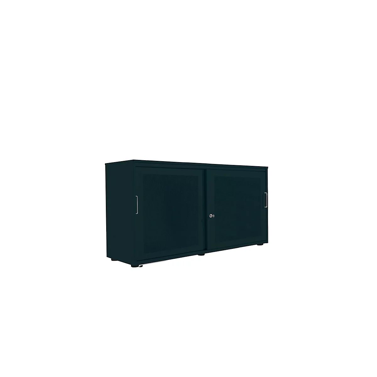 Schiebetürenschrank, Akustikfront, B 1350 mm, 2 OH, graphit