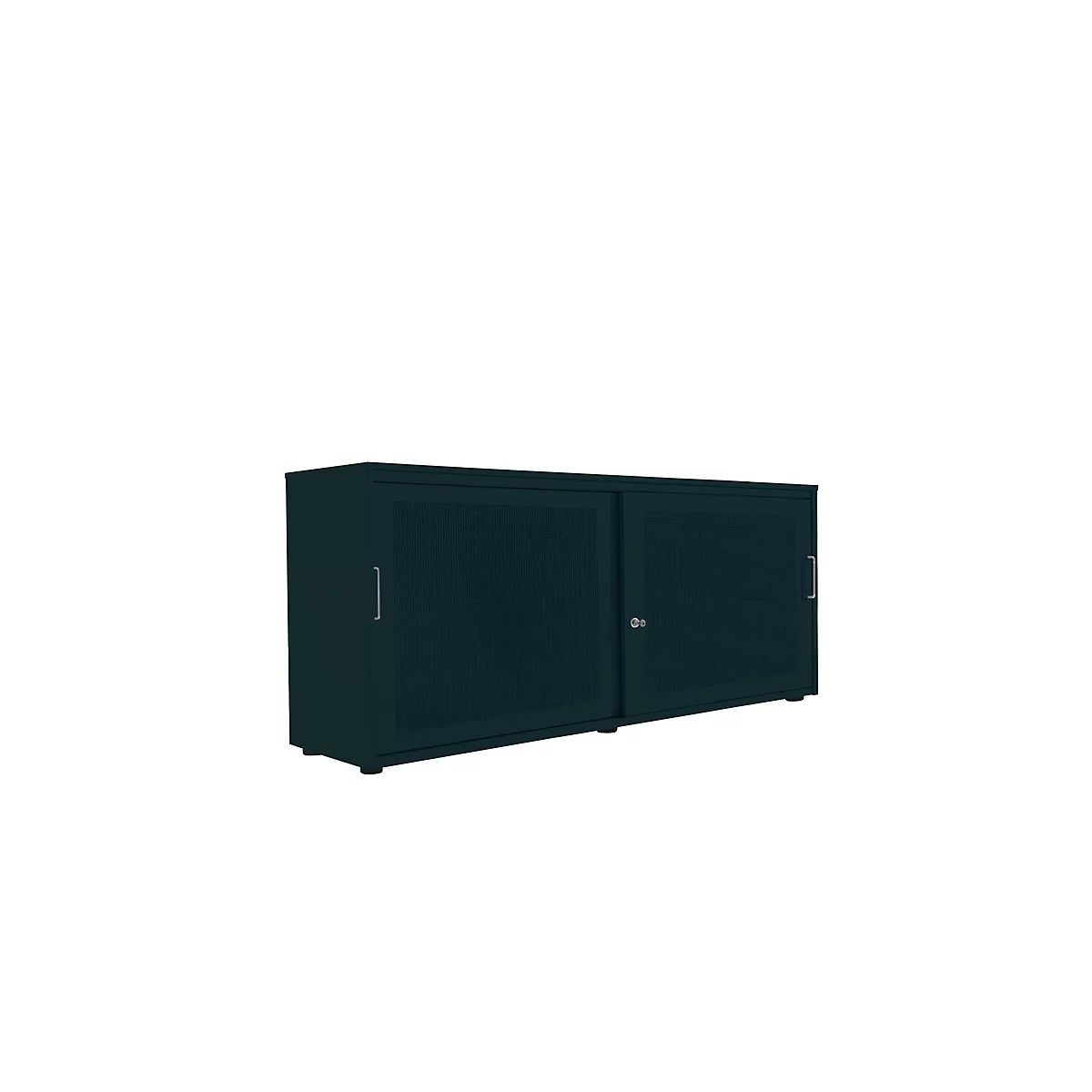 Schiebetürenschrank, Akustikfront, B 1600 mm, 2 OH, graphit