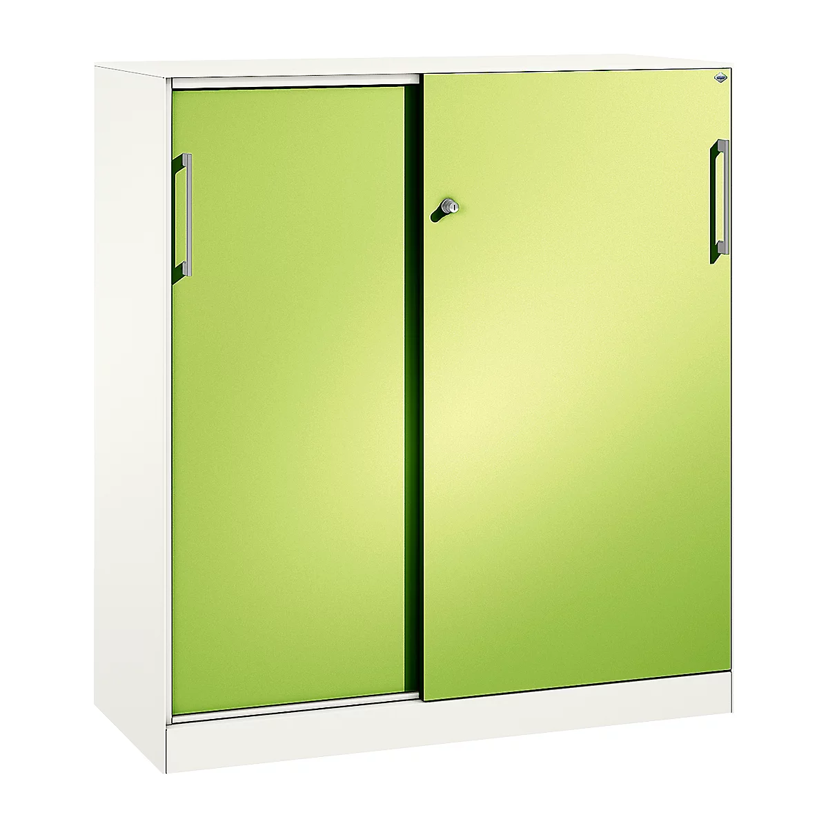 Schiebetürenschrank ASISTO C 3000, 3 Ordnerhöhen, mit Abdeckplatte, Breite 1200 mm,