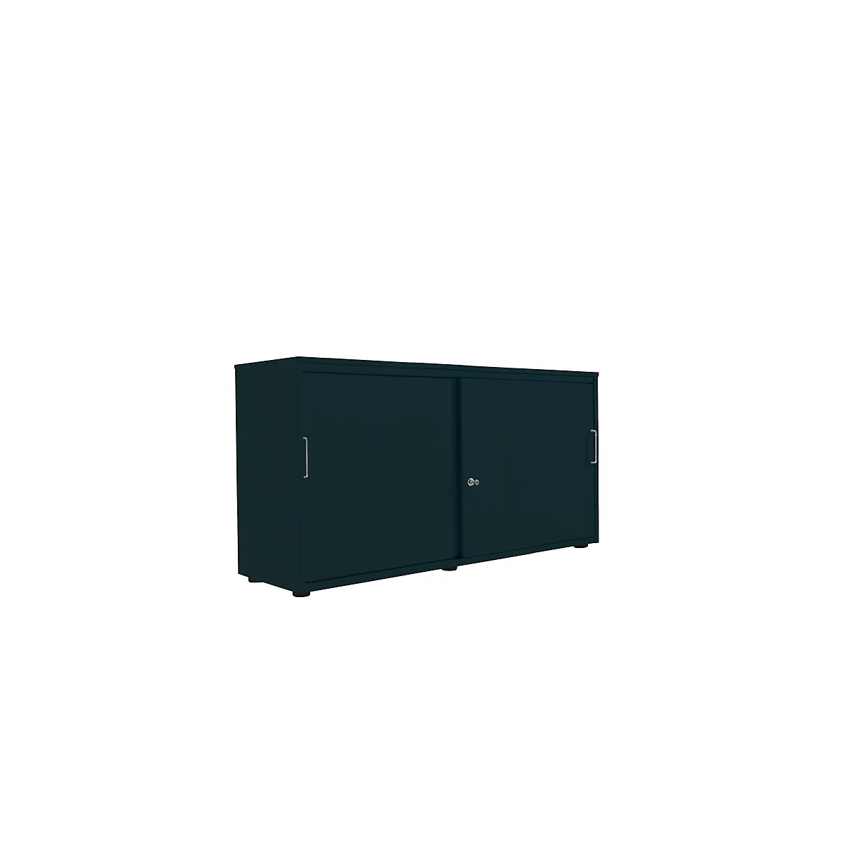 Schiebetürenschrank, B 1350 mm, 2 OH, graphit