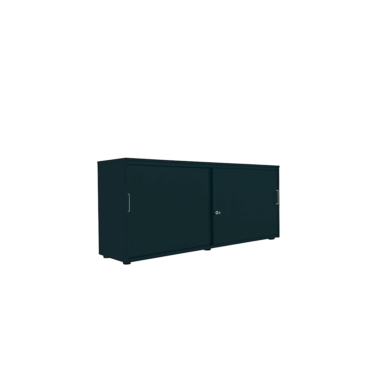 Schiebetürenschrank, B 1600 mm, 2 OH, graphit