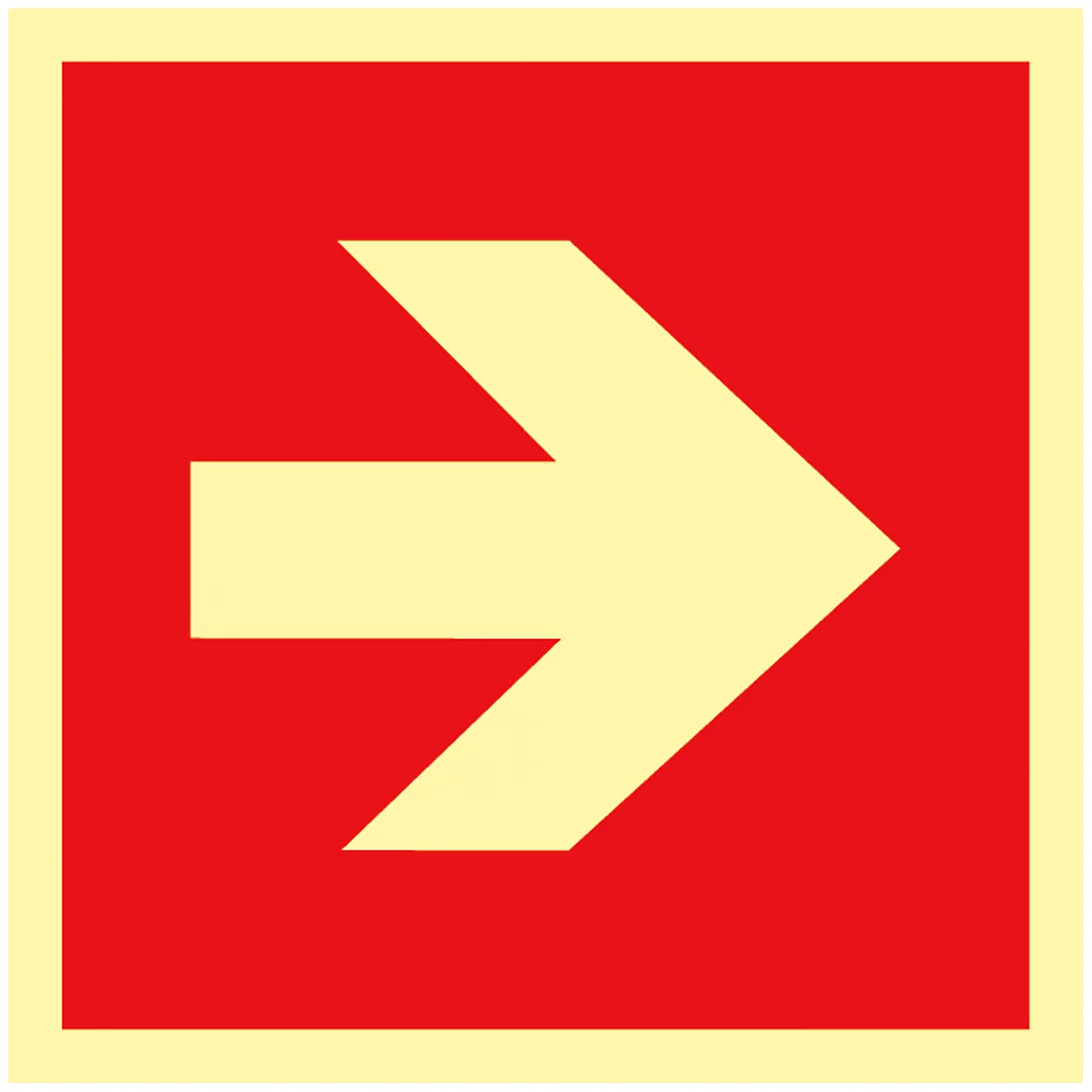 Schild Richtungspfeil, Folie