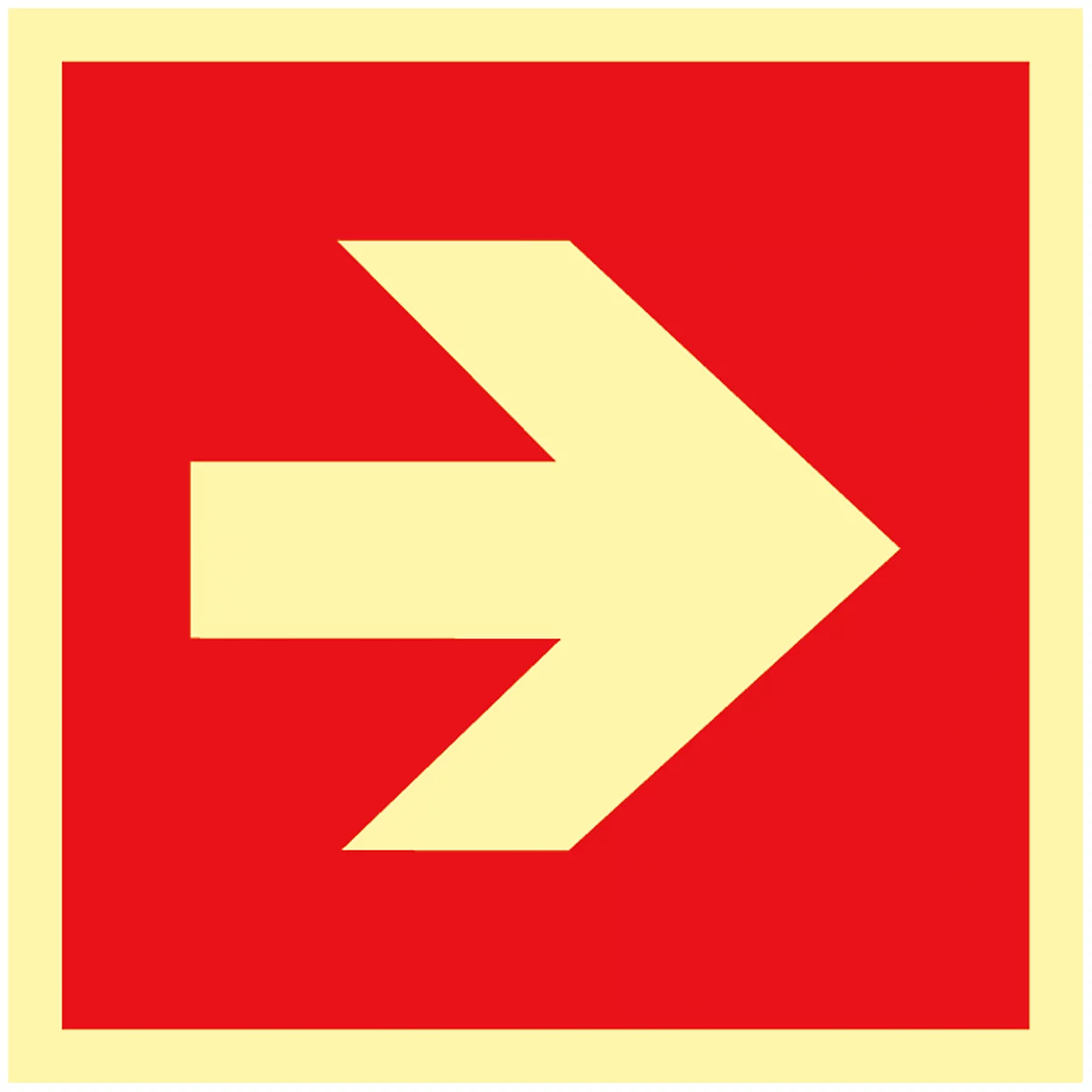 Schild Richtungspfeil, Kunststoff
