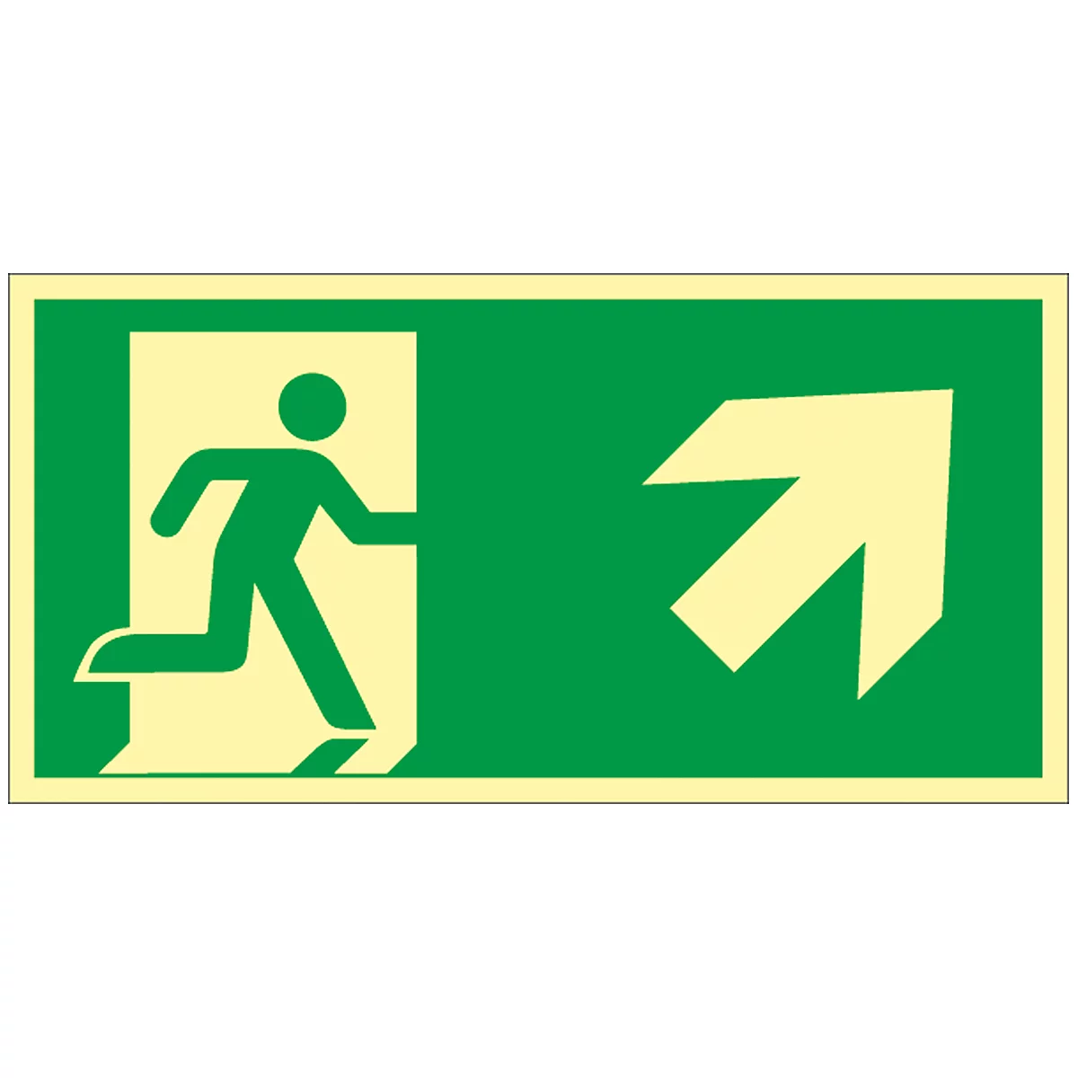 Schild Treppe aufwärts, rechtsweisend