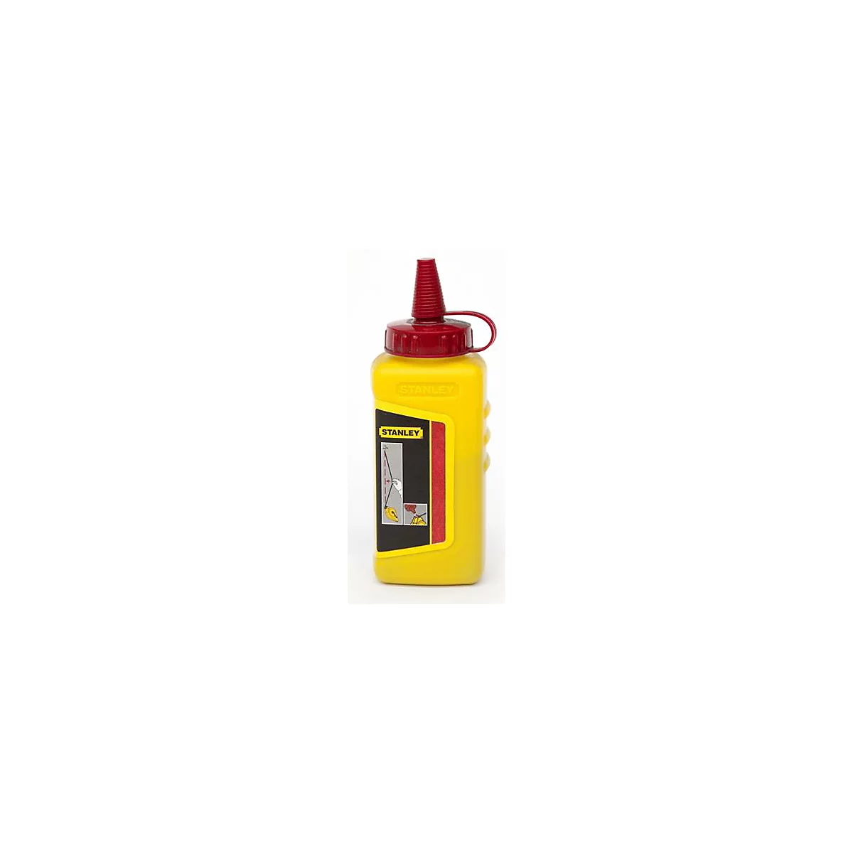 Schlagschnurkreide, rot, wasserfest, schwer löslich, in Kunststoff-Flasche, Inhalt 225 g, 12 Stück