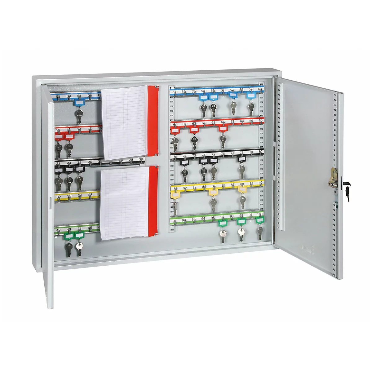 Schlüsselschrank, Doppeltür, für 100 Schlüssel