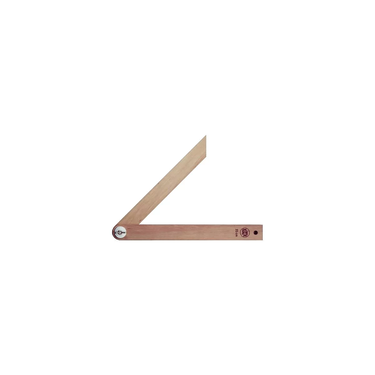 Schmiege Schienen-L.350mm Weißbuche m.Flügelmutter ECE