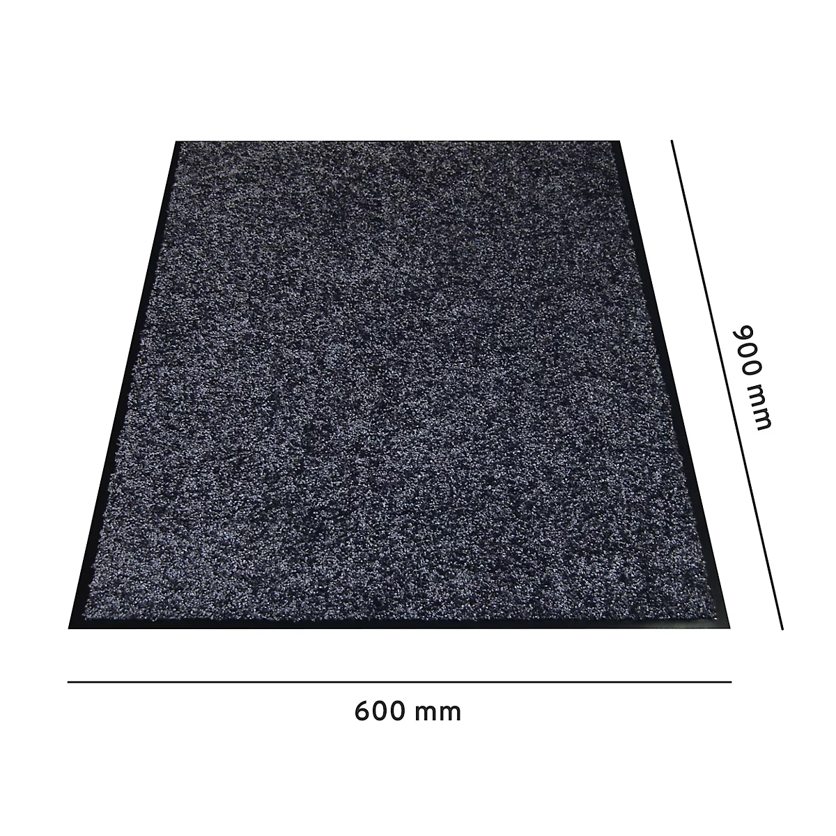 Schmutzfangmatte, 600 x 900 mm, grau