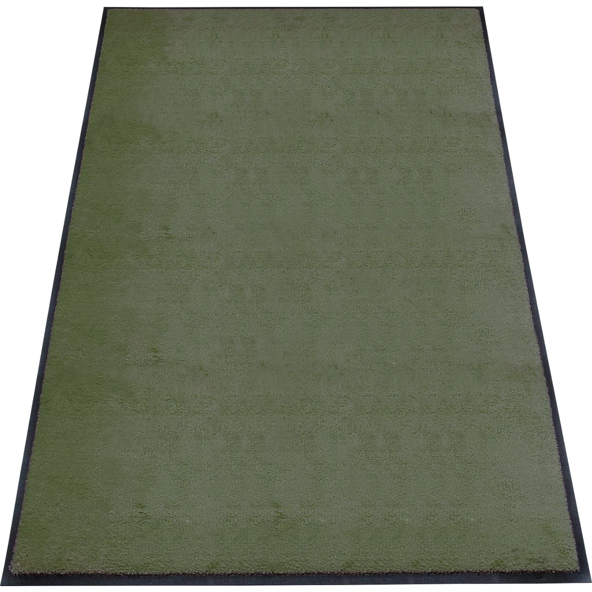 Schmutzfangmatte miltex Eazycare Style, eckig, antistatisch, UV-beständig, waschbar, High-Twist-Nylon & Niltrilgummi, 1200 x 2000 mm, chromoxidgrün