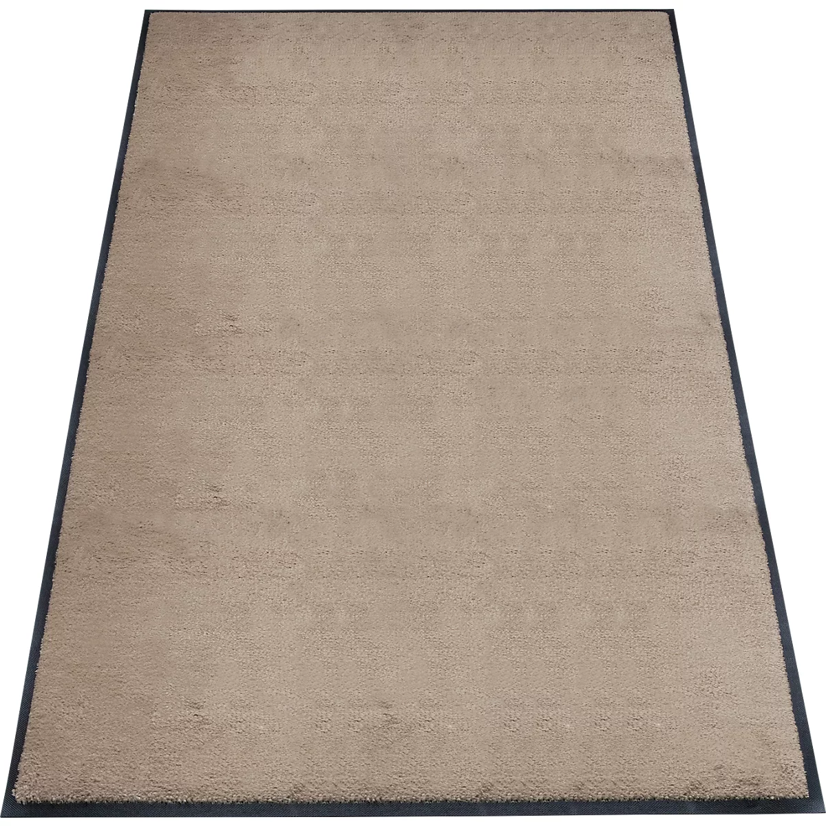 Schmutzfangmatte miltex Eazycare Style, eckig, antistatisch, UV-beständig, waschbar, High-Twist-Nylon & Niltrilgummi, 1200 x 2000 mm, graubeige